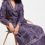 💕XIRENA💕 Isobel Dress ~ Royal Blue Woodblock Medallion Print Medium M NWT Photo 4