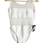 Norma Kamali Dash Dash Mio White Mesh One Piece Swimsuit Size Medium Photo 3