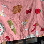 Anthropologie Coquette mini skirt a-line bows strawberry croissant coral lisa says gah lined Photo 3