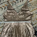 Lulus Champagne Bronze Sequin Dress - Size XL hoco prom Photo 7