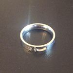 Little Footprint Stainless Steel Ring Size 7 Silver Photo 5