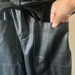 The Frankie Shop Kate Faux Leather Black Trousers Size S Photo 3