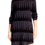 Skull Cashmere  Black Belinda Asymmetrical Long Sleeve Wool Sweater Dress Small Photo 9