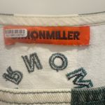 SIMON MILLER Sahara Striped Denim Dress in Gummy Green Ecru Mini size Medium Photo 7