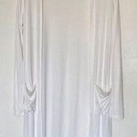 Spiritual Gangster Ribbed Duster White Cardigan Stretch XS Festival Minimalist Photo 1