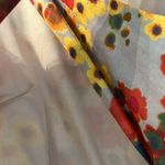 Anthropologie Anthropology Eva Franco Bright Colored Floral Dress with Criss Cross Back Photo 5