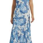 Joie Joke 8 Markus Floral Blue and White Silk Maxi Dress Photo 0