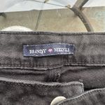 Brandy Melville Cut Off Frayed Hem Denim Jean Shorts in Black Photo 7