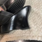 Tommy Hilfiger Tommy Girl Vintage y2k Women’s Black Leather Platform Clogs size 8M Photo 8
