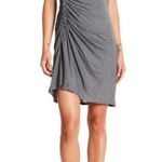 ALC Frank A.L.C. Gray Sleeveless Side Ruched Jersey Knit Mini Dress - size Large Photo 0