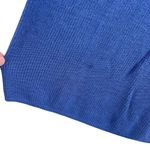 Chico's  Blue V Neck Cold Shoulder Bows Short Sleeve Sweater Photo 2