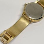 INC  ladies gold tone quartz analog watch crystals 34mm size 5.5”-6” running Photo 5