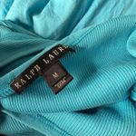 Ralph Lauren Black Label Drop Waist Tank Ruffle Dress Size M Blue Tiered Ribbed Size M Photo 3