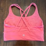 Lululemon Women’s Energy Long Line Sports Bra in Pink Size 6 Photo 1