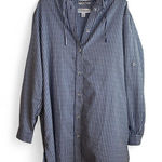 Suntect By Coolibar Women's Long Sleeve Beach Shirt Gingham Blue and White XL Photo 0