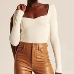 Abercrombie & Fitch Corset Slim Sweater Top Size Medium Photo 9