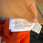 ZARA  Neon Orange Ribbed Cotton Midi Dress Photo 4