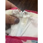 Lilly Pulitzer  Strapless Floral Embroidered Top Size 8 Cotton Summer Photo 6