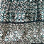 Max Studio Dress Smocked Top Striped Lined Green Teal Size Medium Shirred Lined Photo 10