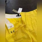 J.Crew Yellow linen Shorts. Size 4. Photo 5