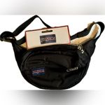 Jansport  Fifth Avenue Black Nylon Small Fanny Pack Belt Bag 2.5"x12.5"x4" NEW Photo 2