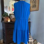 Calvin Klein  Sleeveless Tiered Dress in Capri Blue Size 16 Photo 8