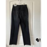 PacSun NWT High Rise Straight Leg Black Distressed Denim Jeans Size 25 Photo 3