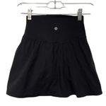 Lululemon  Black Active Tennis Golf Skirt Shorts Built-in Athleisure Size 2 Photo 3