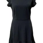 Floerns NWT Black Short Flutter Sleeve Above the Knee Pullover Dress Size Small Photo 1