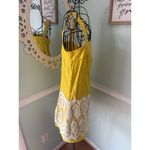 Anthropologie  Floreat Size 0 Yellow and White Lace Cloud Dress Women Photo 3