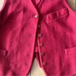 Ann Taylor  Vintage Red Wool Vest Photo 3