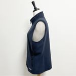 Vineyard Vines Navy Blue Fleece Zip Up Womens Vest Side Pockets XL VGUC Photo 3