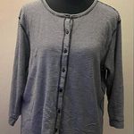 Talbots - Black and White Striped Cardigan Size 1X Photo 0