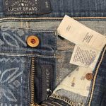 Lucky Brand  Denim Mini Skirt size 2/26 Blue Batik Pattern Photo 2