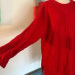Diane Von Furstenberg Women’s  The Color Authority Vtg Red Pullover Sweater 1X 2X Photo 2