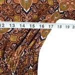 Anthropologie  Fig And Flower Maxi Dress L Petite Multi Paisley Sheer Tiered Boho Photo 6