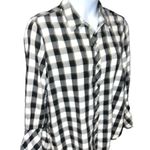 Time & tru cute black and white checkered shirt! Great for fall Size XL Photo 2