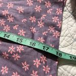 Disney  Minnie Mouse small lavender pink crop top long sleeve floral print NWOT Photo 8