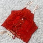 We Are HAH  Top 2 Bottom Cami in Blood Orange small NWT Photo 3