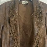 Joseph Ribkoff  Brown Blazer with Feather Trim Photo 2