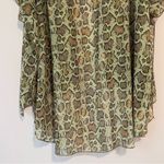 Honeyme  Curvy Snake Print Chiffon Cardigan Wrap Longline Open Front Size Large Photo 7