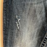Miss Me JE5865P Denim‎ Thick Stitch Flap Pockets Capris Photo 6