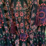 Collective Concepts  Boho Floral‎ Dress Tassels Pink Photo 5