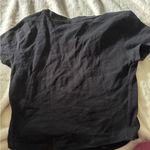 Love j  Black Crop Fitted Short Sleeve T-Shirt Photo 2