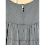 Pretty Garden Women's Light Blue Tiered Long Sleeve Blouse, Polyester, Large Photo 4