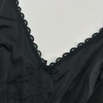 WARNERS Vintage Cami Women 36 Black Lace Trim Camisole Nylon Slip Top Undershirt Photo 1