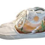BANGS Desert Daisy Embroidered High Top Sneakers White Womens 5.5 Shoes Lace Up Photo 3