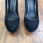 House of Harlow 1960 • Stormy Snake Court Heels pumps black suede platform Size 5.5 Photo 6