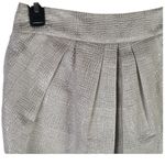 Anthropologie NWT Mignon Doo  Metallic high waisted skirt cream & silver size 4 Photo 1