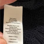 Talbots Navy Blue Weekend Embroidered Crewneck Sweater Size Medium Photo 7